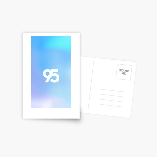 95 Degrees White Logo on Gradient Background Postcard