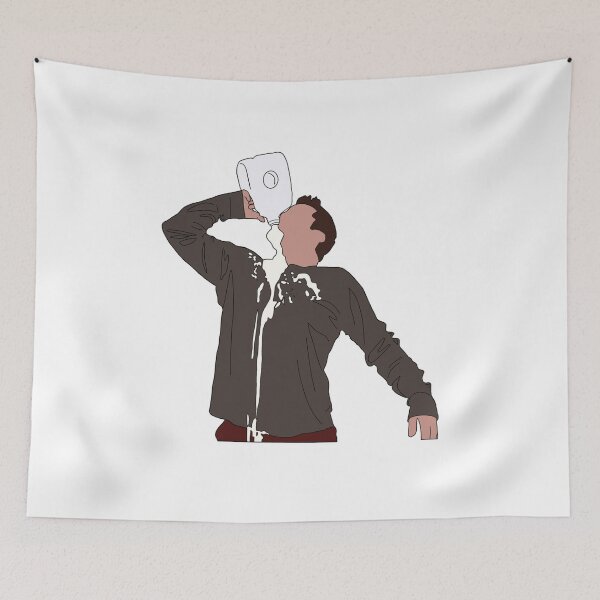 Item preview, Joey Drinking Milk designed and sold by SimplyRoseShop.