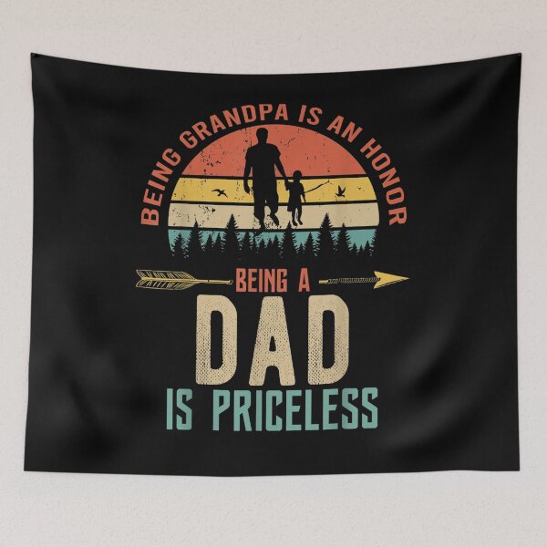 Item preview, Being A Grandpa Is An Honor Being A Dad Is Priceless Papa  designed and sold by manidala.