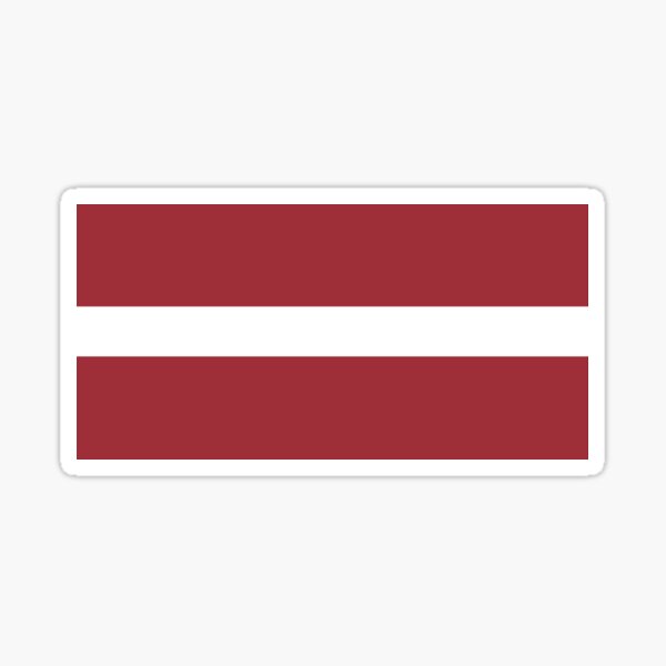 Latvia Lv Flag Oval Sticker