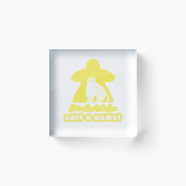 Item preview, Just A Guy Who Loves Cats And Games Yellow designed and sold by pudgycatgames.
