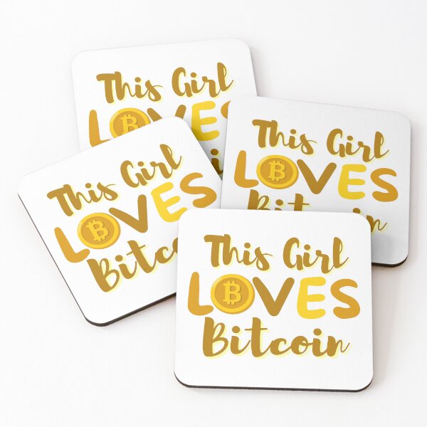 Item preview, This Girl Loves Bitcoin Gold Design designed and sold by SweetAndSpice.