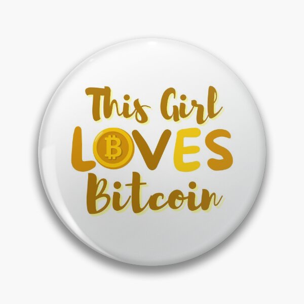 Item preview, This Girl Loves Bitcoin Gold Design designed and sold by SweetAndSpice.