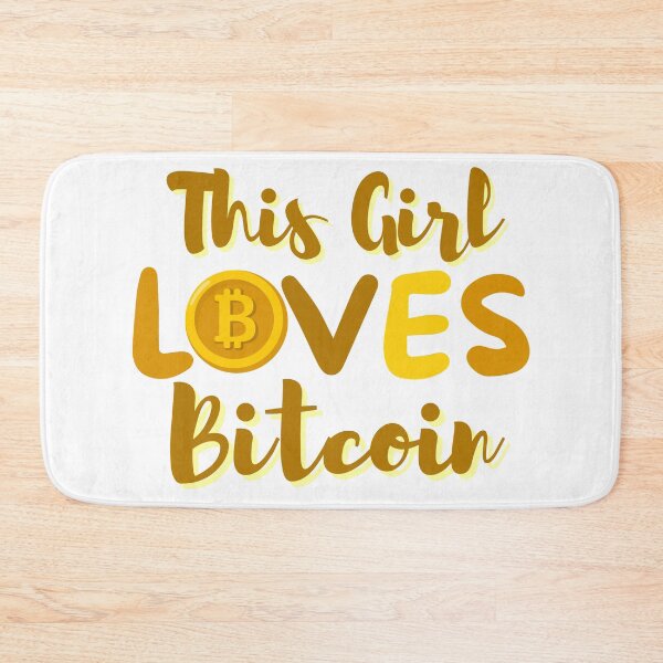 Item preview, This Girl Loves Bitcoin Gold Design designed and sold by SweetAndSpice.