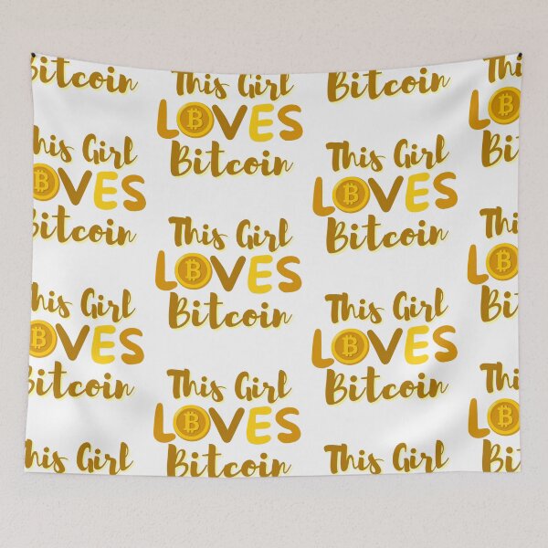 Item preview, This Girl Loves Bitcoin Gold Design designed and sold by SweetAndSpice.
