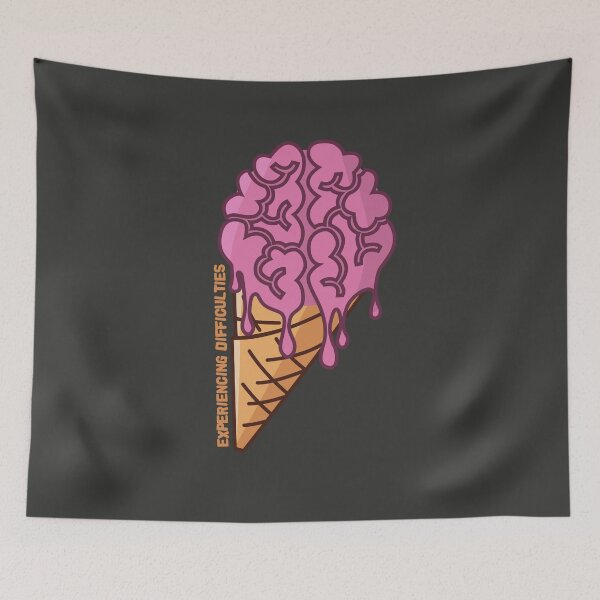 Item preview, Melting Brain - Experiencing Difficulties designed and sold by Teamtsunami6.