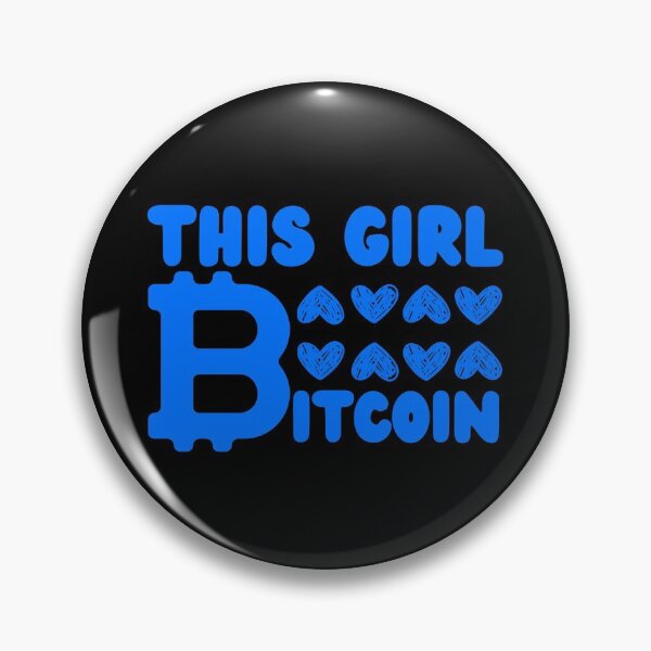 Item preview, This Girl Loves Bitcoin Blue Design designed and sold by SweetAndSpice.