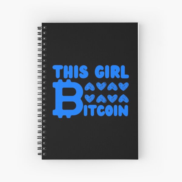 Item preview, This Girl Loves Bitcoin Blue Design designed and sold by SweetAndSpice.