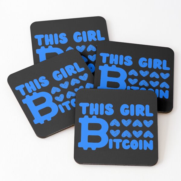 Item preview, This Girl Loves Bitcoin Blue Design designed and sold by SweetAndSpice.