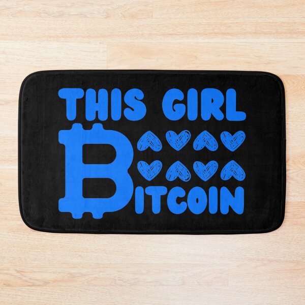 Item preview, This Girl Loves Bitcoin Blue Design designed and sold by SweetAndSpice.