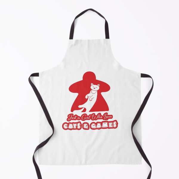 Item preview, Just A Girl Who Loves Cats And Games Red designed and sold by pudgycatgames.