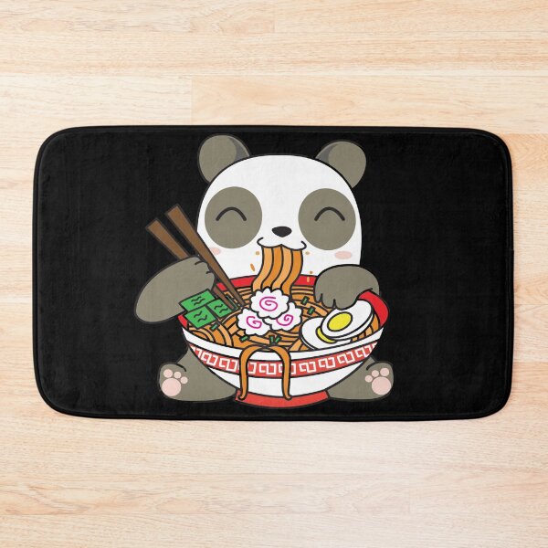 Item preview, Cute Kawaii Panda Eating Ramen Noodles designed and sold by YueHeng Creates ⭐⭐⭐⭐⭐.