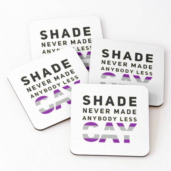 Item preview, Shade Never Made Anybody Less Greysexual (White) designed and sold by UnicornPeeps.