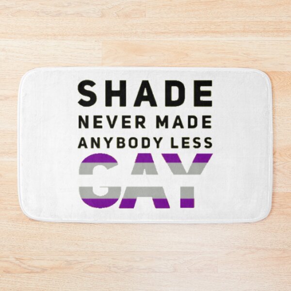 Item preview, Shade Never Made Anybody Less Greysexual (White) designed and sold by UnicornPeeps.