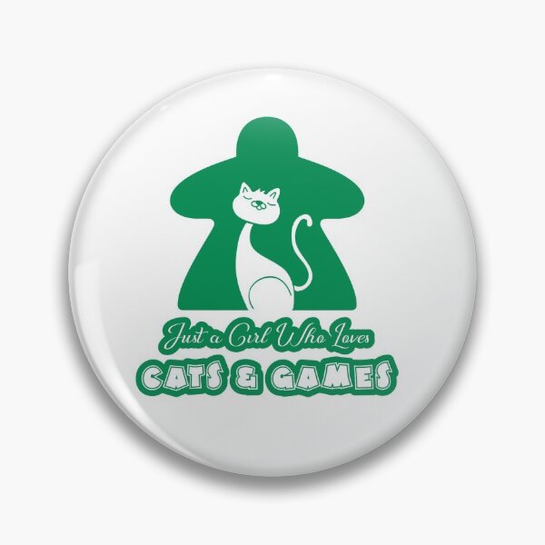 Item preview, Just A Girl Who Loves Cats And Games Green designed and sold by pudgycatgames.