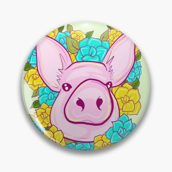Item preview, Floral Pig designed and sold by missmann.