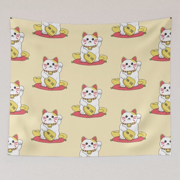 Item preview, Kawaii Maneki Neko designed and sold by YueHeng Creates ⭐⭐⭐⭐⭐.