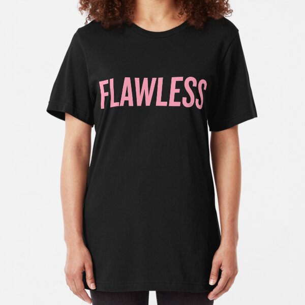 I Woke Up This Way Flawless Pink Diamond Song Lyrics Am Juniors V-Neck T-Shirt