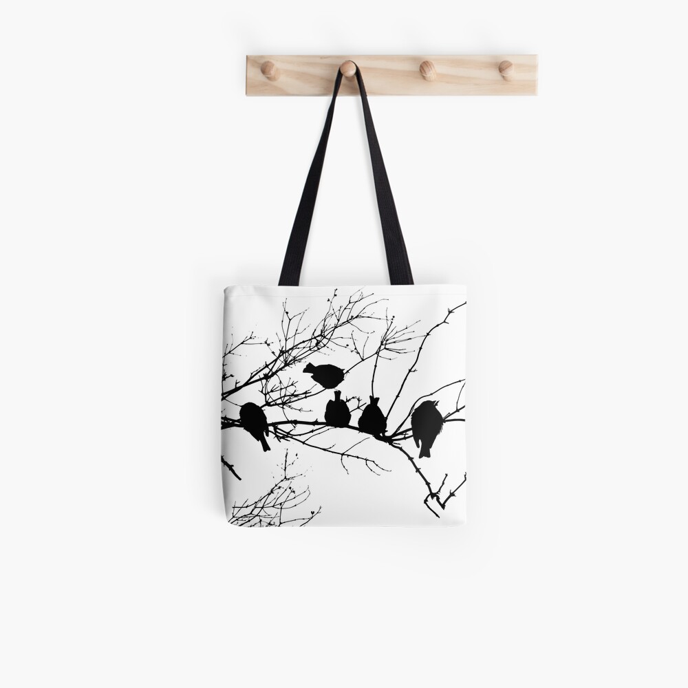 Sparrow Line Up Tote Bag
