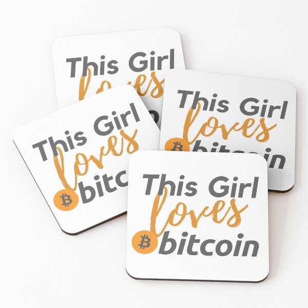 Item preview, This Girl Loves Bitcoin Orange and Black Design designed and sold by SweetAndSpice.