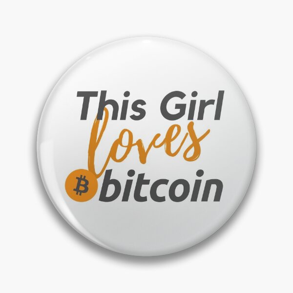 Item preview, This Girl Loves Bitcoin Orange and Black Design designed and sold by SweetAndSpice.
