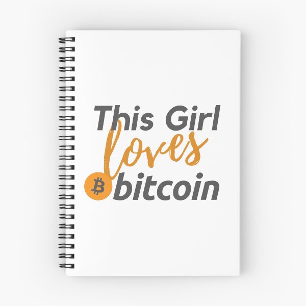 Item preview, This Girl Loves Bitcoin Orange and Black Design designed and sold by SweetAndSpice.
