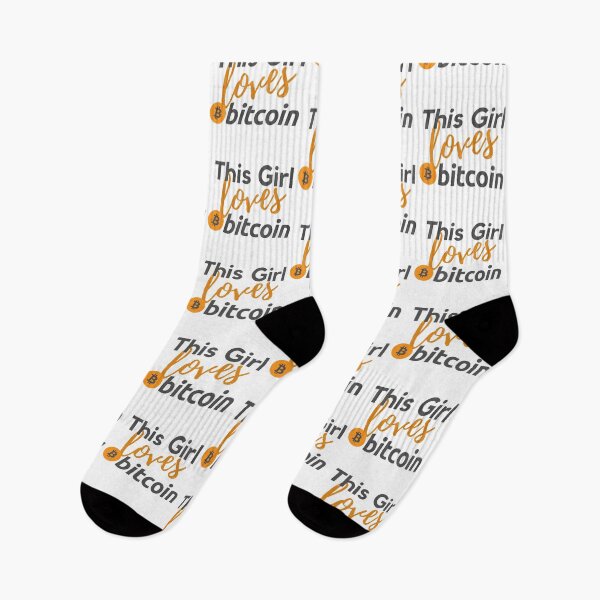 Item preview, This Girl Loves Bitcoin Orange and Black Design designed and sold by SweetAndSpice.