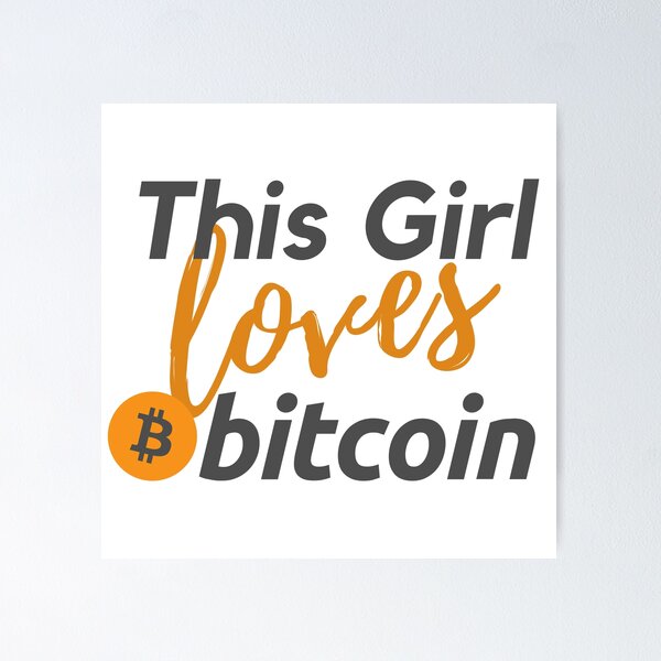 Item preview, This Girl Loves Bitcoin Orange and Black Design designed and sold by SweetAndSpice.