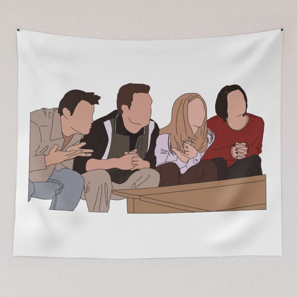 Item preview, Joey, Chandler, Rachel and Monica designed and sold by SimplyRoseShop.
