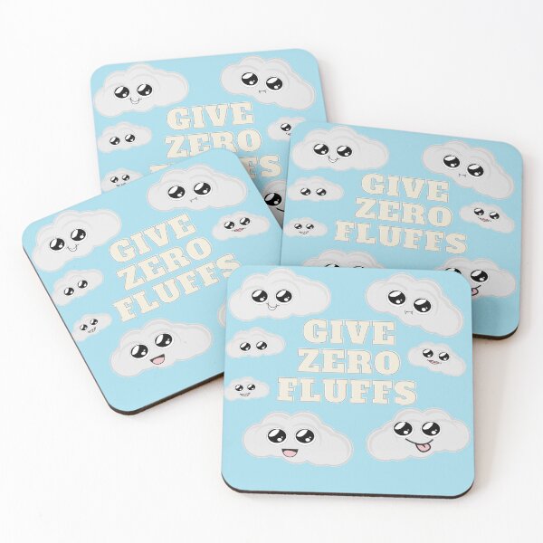 Item preview, Give Zero Fluffs pun adorable cloud design fluffy in blue sky designed and sold by ICRainbowMoons.