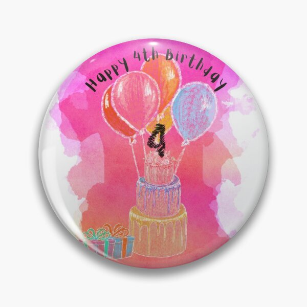 Item preview, Happy 4th Birthday  designed and sold by MaxnGeorge.