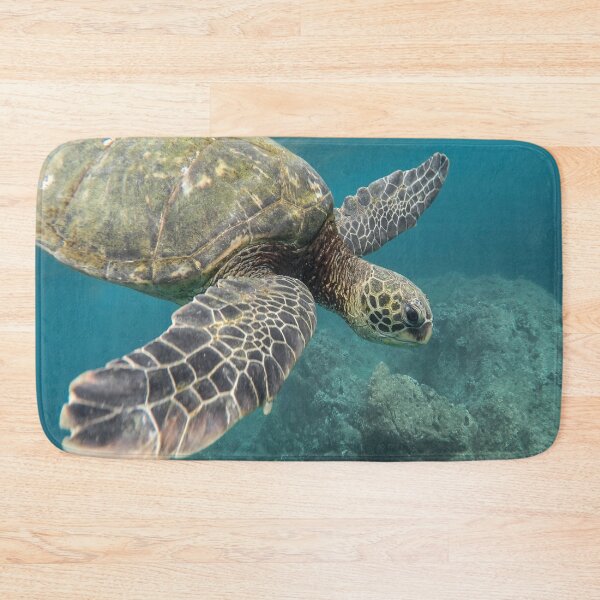 Item preview, Nature's Sea Turtle Underwater in blue green water - in Ocean -  Marine Life designed and sold by guitarkel.