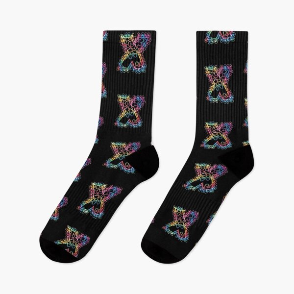 Item preview, Tie Dye Mandala Letter X Monogram Capital Letter designed and sold by kawaiisplatter.