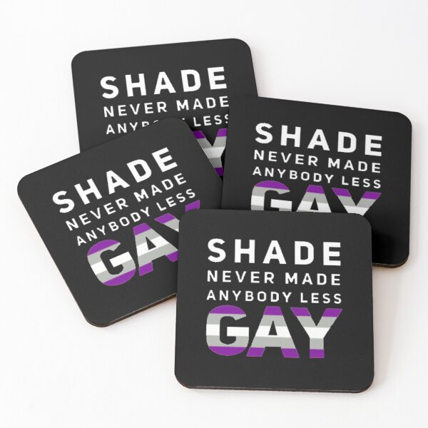 Item preview, Shade Never Made Anybody Less Greysexual (Black) designed and sold by UnicornPeeps.