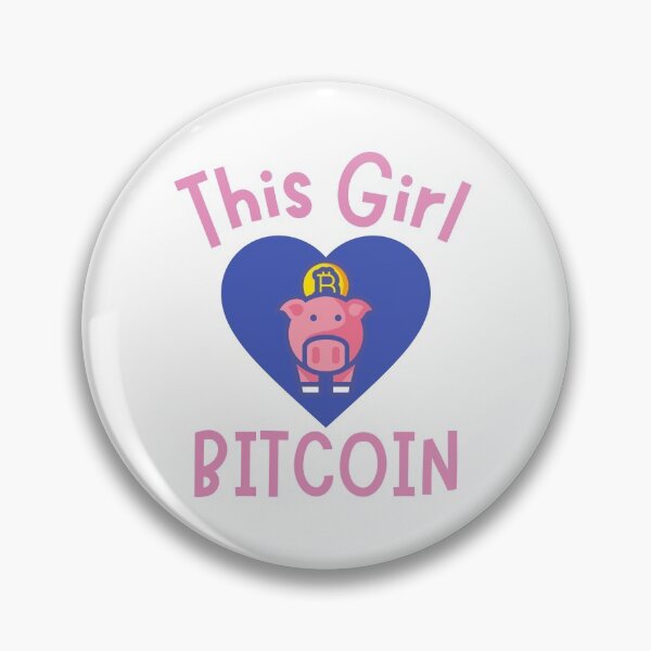 Item preview, This Girl Loves Bitcoin Piggy Design designed and sold by SweetAndSpice.