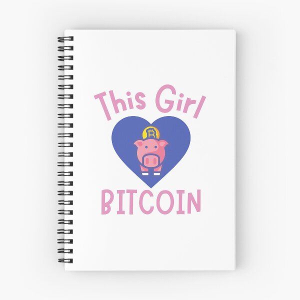 Item preview, This Girl Loves Bitcoin Piggy Design designed and sold by SweetAndSpice.