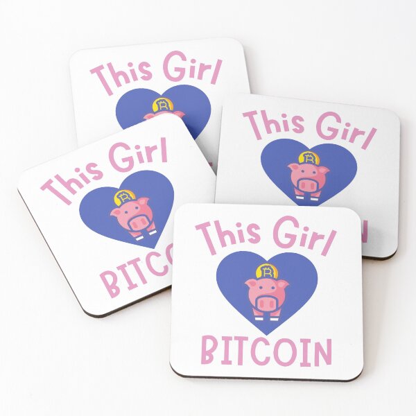 Item preview, This Girl Loves Bitcoin Piggy Design designed and sold by SweetAndSpice.
