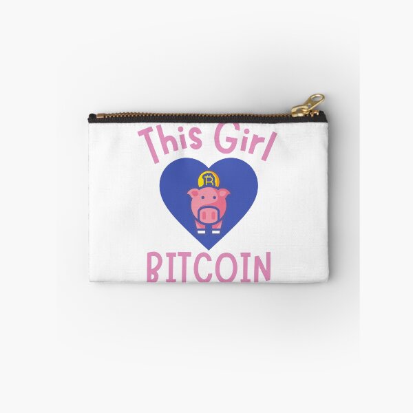 Item preview, This Girl Loves Bitcoin Piggy Design designed and sold by SweetAndSpice.