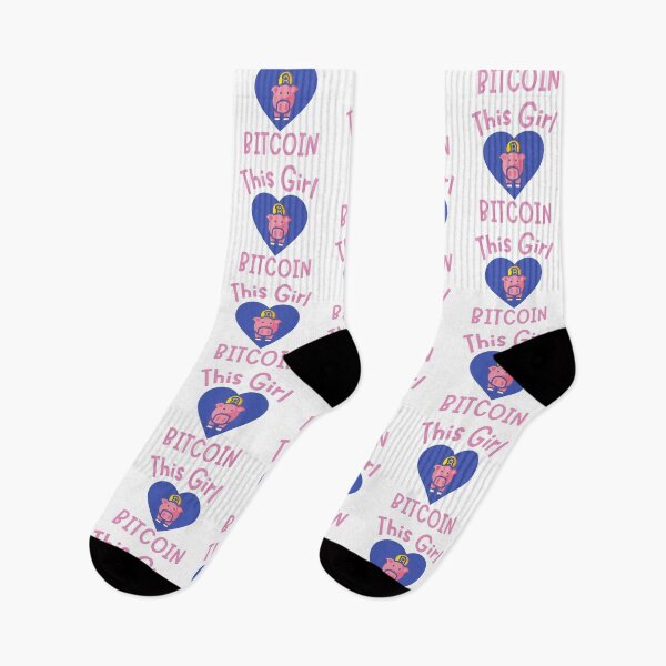 Item preview, This Girl Loves Bitcoin Piggy Design designed and sold by SweetAndSpice.