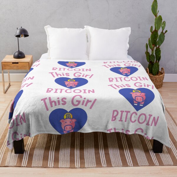 Item preview, This Girl Loves Bitcoin Piggy Design designed and sold by SweetAndSpice.