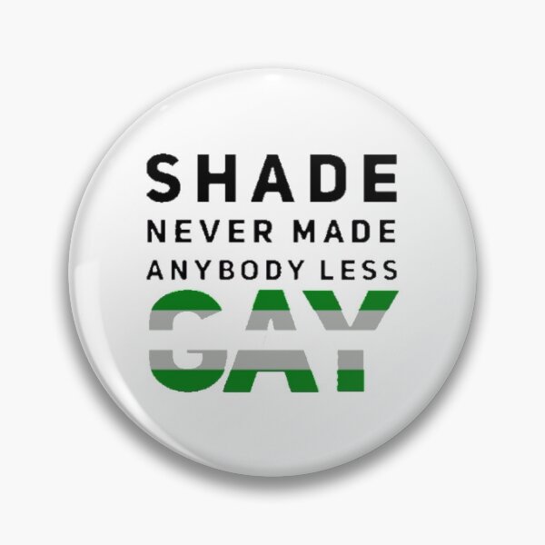 Item preview, Shade Never Made Anybody Less Greyromantic (White) designed and sold by UnicornPeeps.
