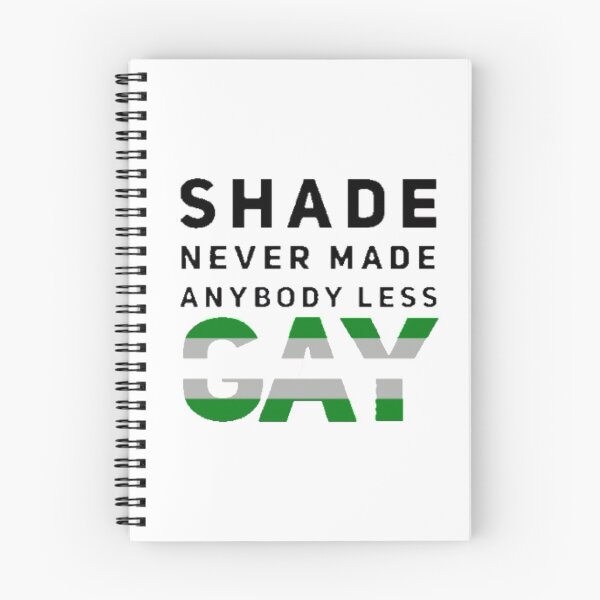 Item preview, Shade Never Made Anybody Less Greyromantic (White) designed and sold by UnicornPeeps.