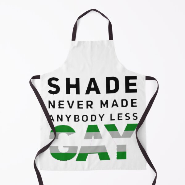 Item preview, Shade Never Made Anybody Less Greyromantic (White) designed and sold by UnicornPeeps.
