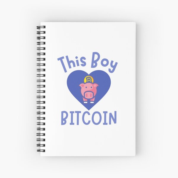 Item preview, This Boy Loves Bitcoin Piggy Design designed and sold by SweetAndSpice.