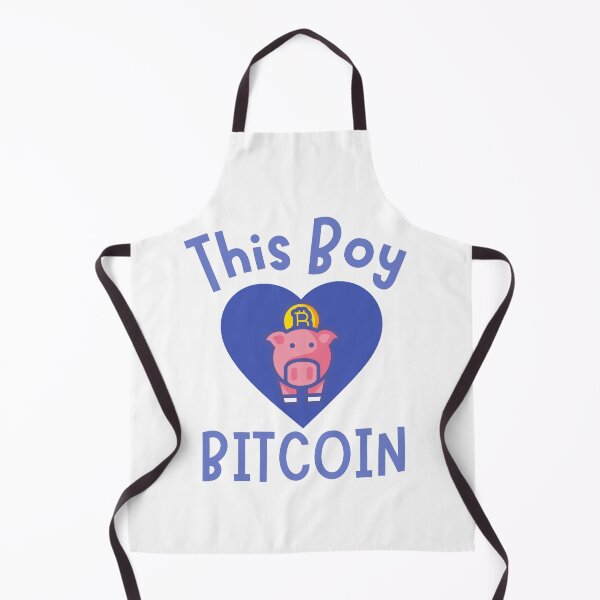 Item preview, This Boy Loves Bitcoin Piggy Design designed and sold by SweetAndSpice.