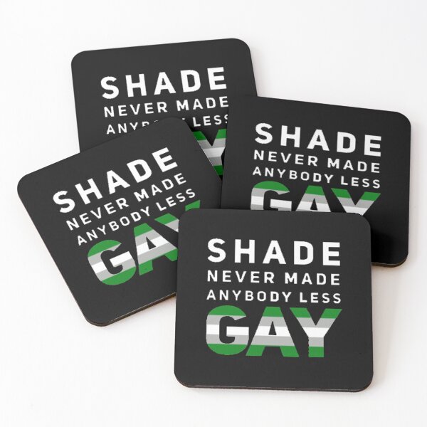 Item preview, Shade Never Made Anybody Less Greyromantic (Black) designed and sold by UnicornPeeps.