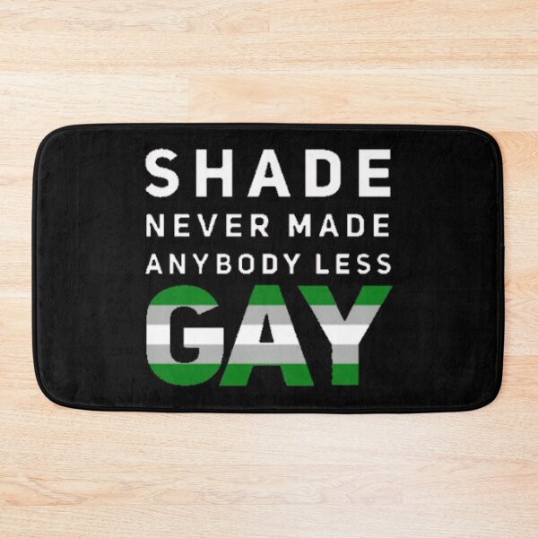 Item preview, Shade Never Made Anybody Less Greyromantic (Black) designed and sold by UnicornPeeps.