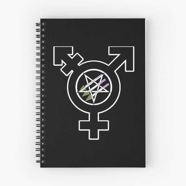 Artikelvorschau, Satanischer Antifaschismus - Genderqueer Pride (Age of Sin-Variante) entworfen und verkauft von QueerSatanic.
