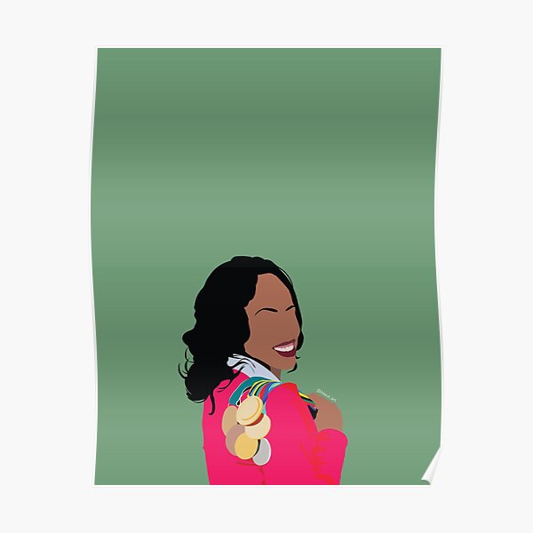 “Jackie Joyner-Kersee” Poster by itsaulart | Redbubble