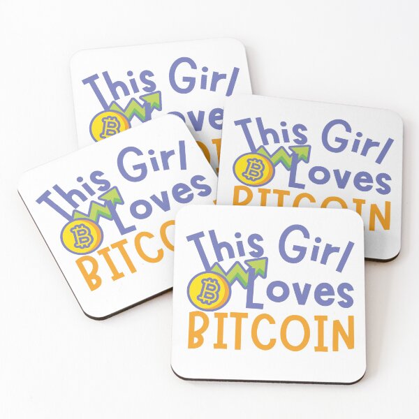 Item preview, This Girl Loves Bitcoin Coin Design designed and sold by SweetAndSpice.